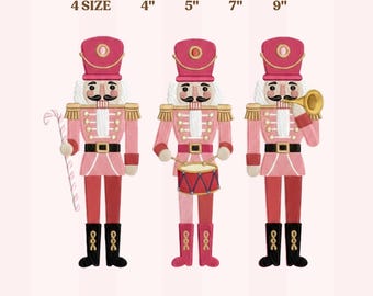 Diseño de bordado a máquina de ballet Cascanueces, Coqueta navideña (archivo digital)