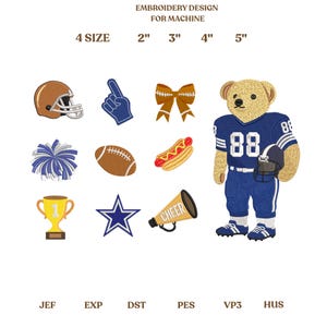 10 Fußball Saison Mini Stickerei Design Bundle, Fußball Mini Designs, 4 Designs, Fußball Saison Herbst jubeln Mini Designs