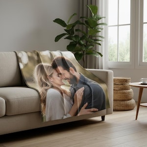 Coperta con foto personalizzata – Morbida coperta con i tuoi ricordi – Un regalo d'amore per lui e per lei – Per momenti di intimità tutto l'anno