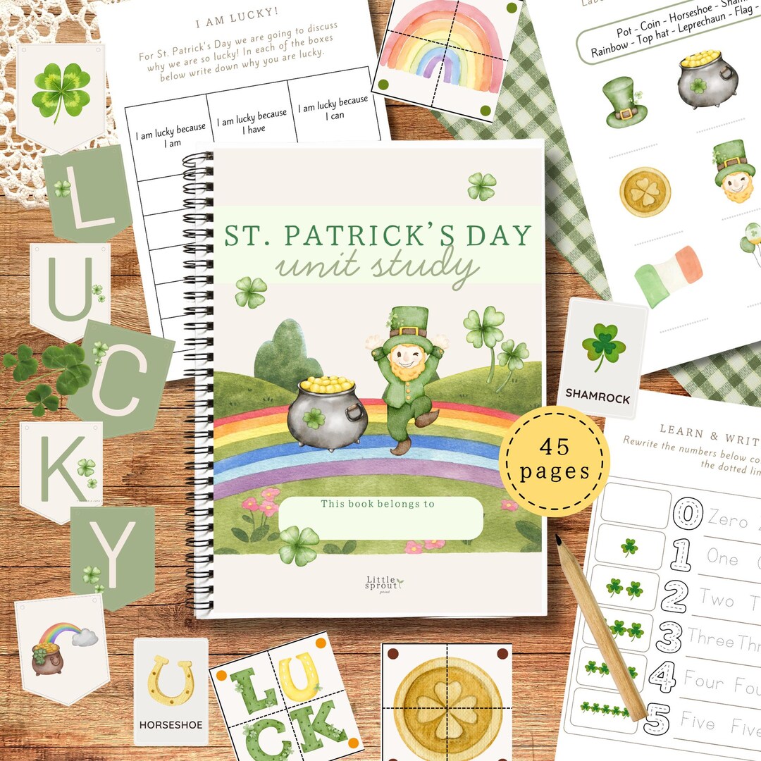 St. Patrick’s Day Unit Study PDF, Homeschool Preschool Activities ...