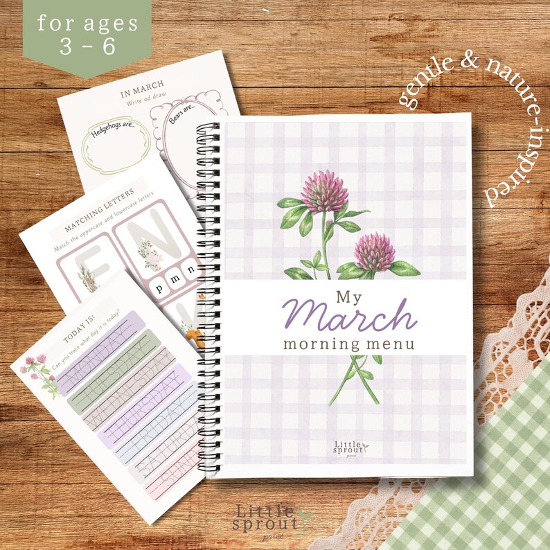 March Preschool Morning Menu | Nature Inspired Printable St. Patrick ...