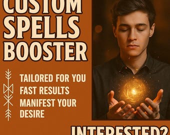 CUSTOM SPELLS BOOSTER | energy amplifier | ritual upgrade | manifest speed | aura charge | block remover | spiritual surge | infinite power