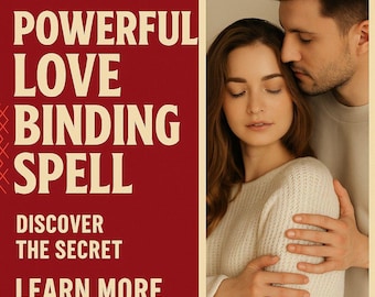 POWERFUL LOVE BINDING Spell | love spell | binding ritual | obsession | passion spell | soulmate connection |  desire bond |attraction charm