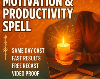 GOOD MOTIVATION & PRODUCTIVITY spell | motivation spell | focus energy | productivity boost | success charm | energy flow | booster ritual