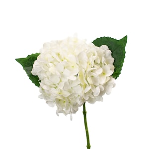 Faux Hydrangea Stem - Lace White - Set of 6