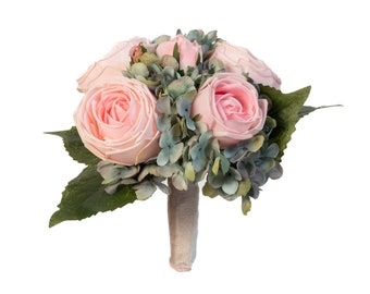 Pink Rose & Hydrangea Mist Bouquet