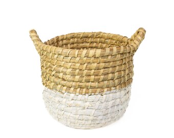 Seagrass Round Tote Basket - 11" X 12"