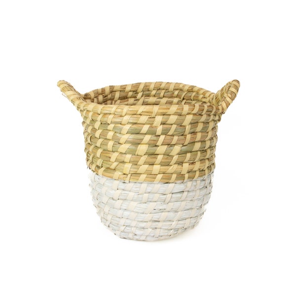 Seagrass Round Tote Basket - 10" X 10"