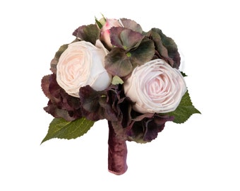 Soft Pick Rose & Hydrangea Whisper Bouquet