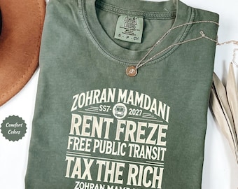 Zohran Mamdani for New York City 2025 Shirt:, NYC First Muslim Mayor, Support Zohran Shirt, Political Activism Shirt