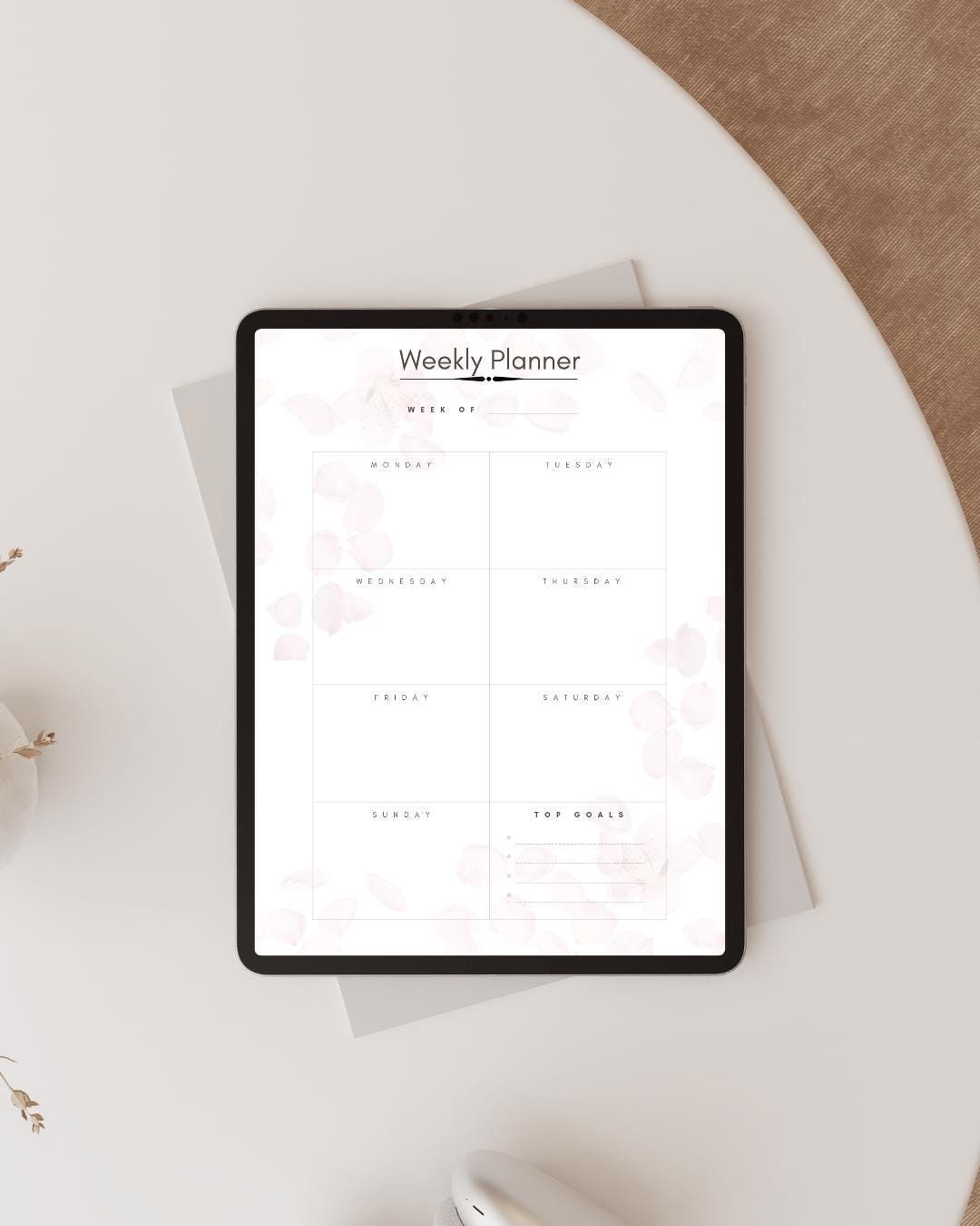 Weekly Planner Printable Minimalist Floral Weekly Schedule PDF US ...
