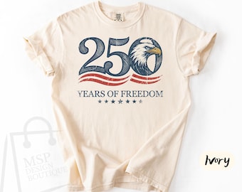 Comfort Colors® USA 250th Anniversary Shirt, America 1776-2026 Tee, Happy Birthday America Shirt, 250 Years Of Freedom Independence Day Gift