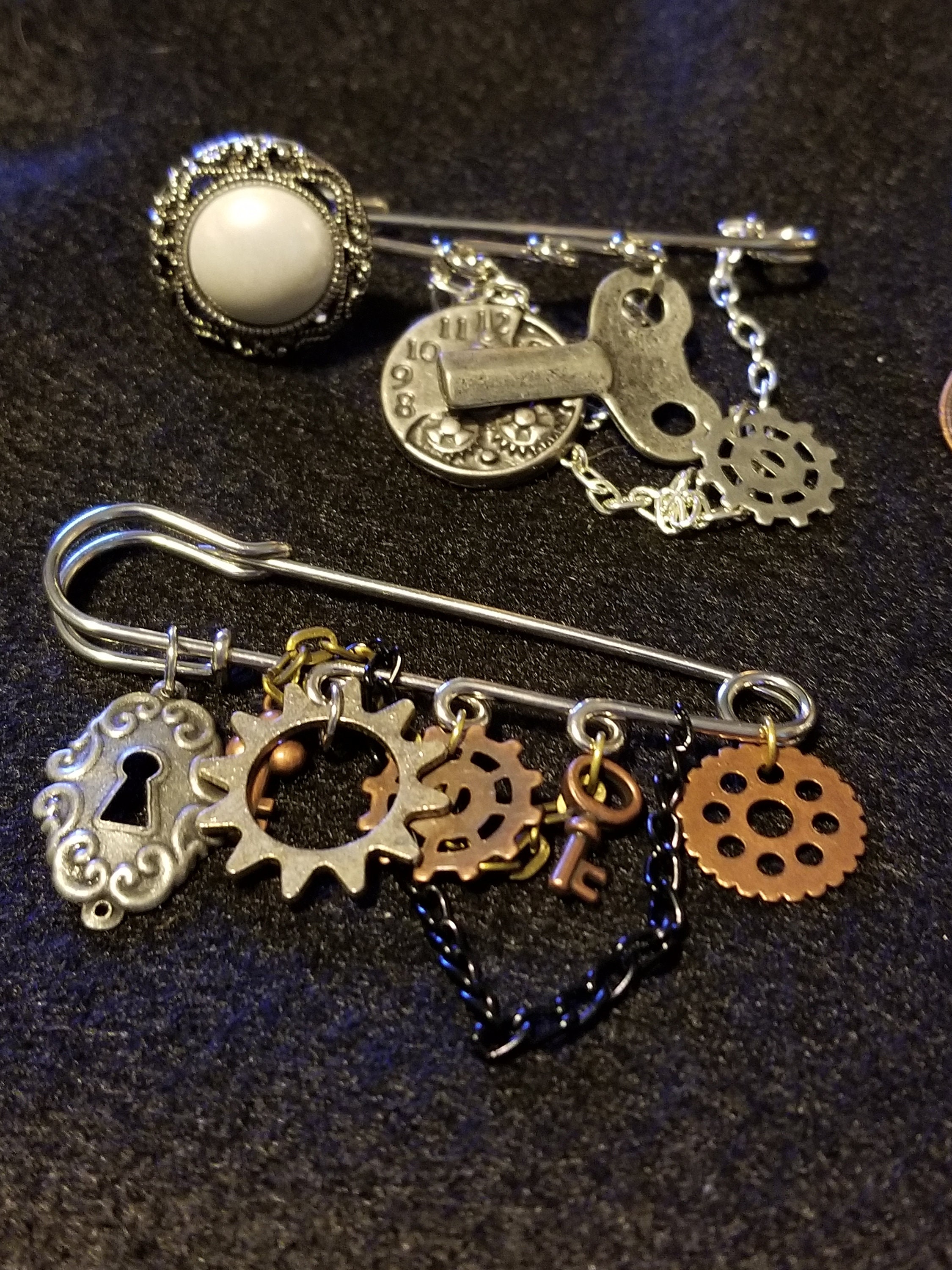 Steampunk Inspired Brooch Pin Etsy Singapore