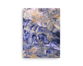 Martian Dunes - 12"x16" Canvas Print, Abstract Wall Art Print, Surreal Landscape Painting