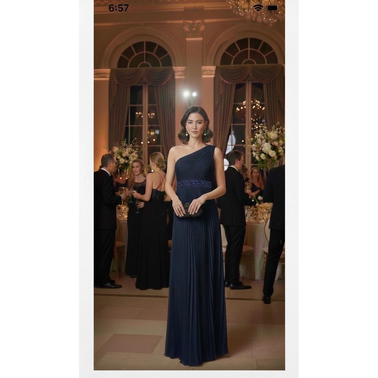 formal dress for js prom Long A-Line Prom Dress with Sheer Beaded Corset Rose / 2