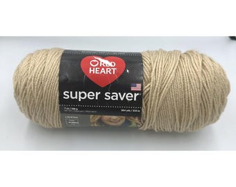 Red Heart Super Saver Yarn Buff Chamois Beige 0334 7oz 364yd