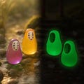 Glow in Dark No Face Inspired Faceless Figurine, Tiny Resin Kaonashi for Bedroom Shelf and Desk Decor product logo