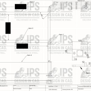 Peut inclure: Un dessin technique avec des dimensions en millimètres. Le diagramme comprend diverses formes et mesures, comme un rectangle de 100 mm x 50 mm avec un cercle de 12 mm de diamètre. Le texte "DESIGN IN CAD" est répété.