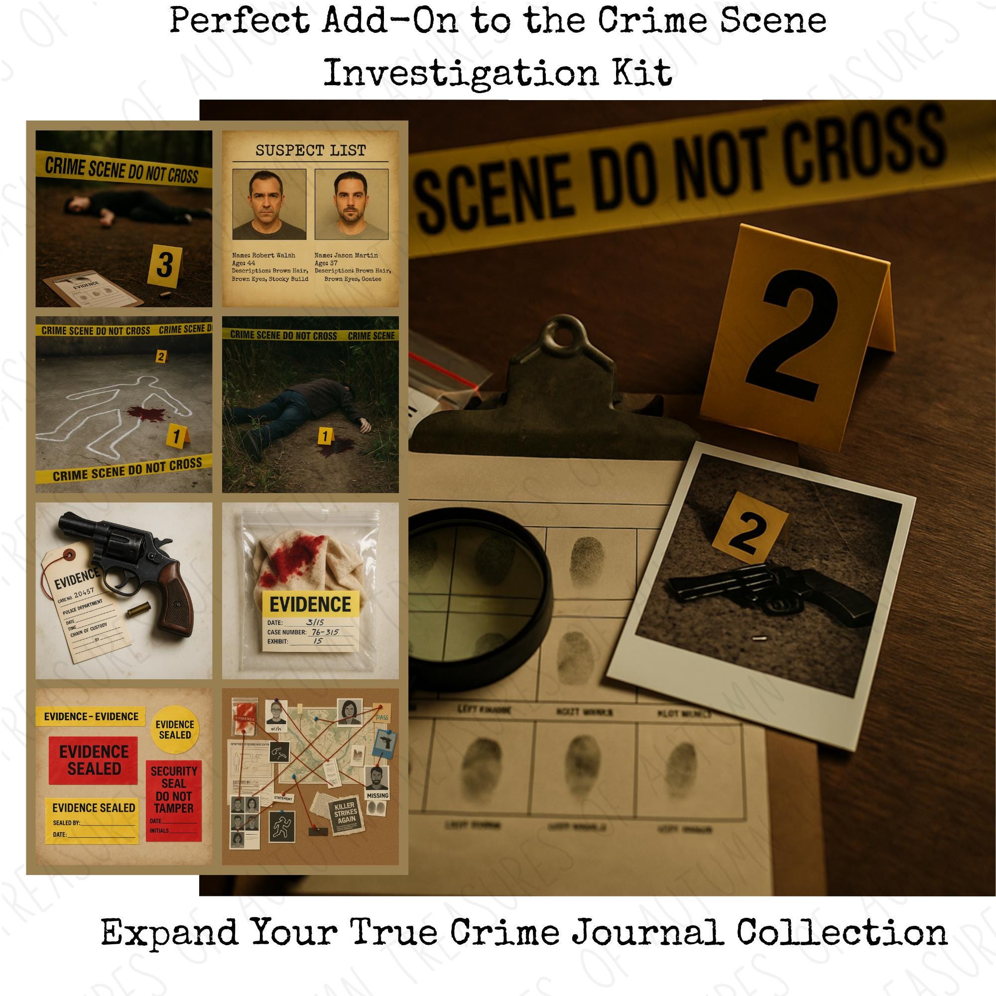 True Crime Rp True Crime Homicide Roleplay Scrapbook Pages - Etsy