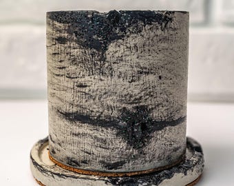 Gothic Makeup Brush Holder | Eco Gypsum Vase | Halloween Desk Decor