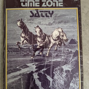 Time Zone Satty SIGNED First Edition Dark Art Egyptian Macabre Visual Picture Book Vintage 1973