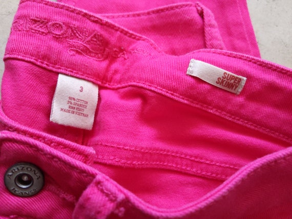 Hot Skinny Jeans - Color Pink Etsy Stretch 3 Arizona GORGEOUS Size