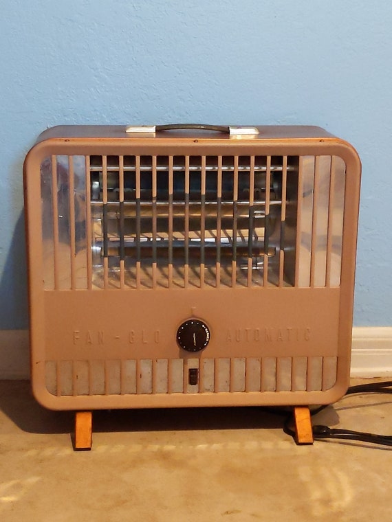RARE Retro MCM TV Shaped Heater Heetaire Fan-glo Automatic Markel