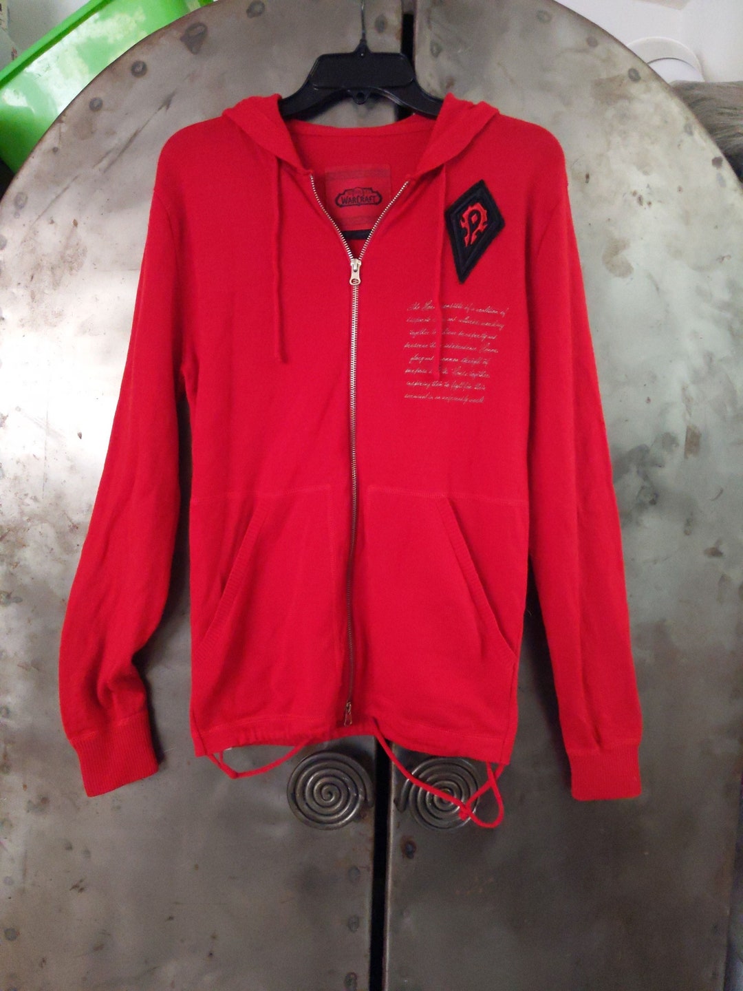 Zipper Horde Hoodie Wow World Of Warcraft RARE Hoodie Sweater Zip Up  Pockets Drawstring