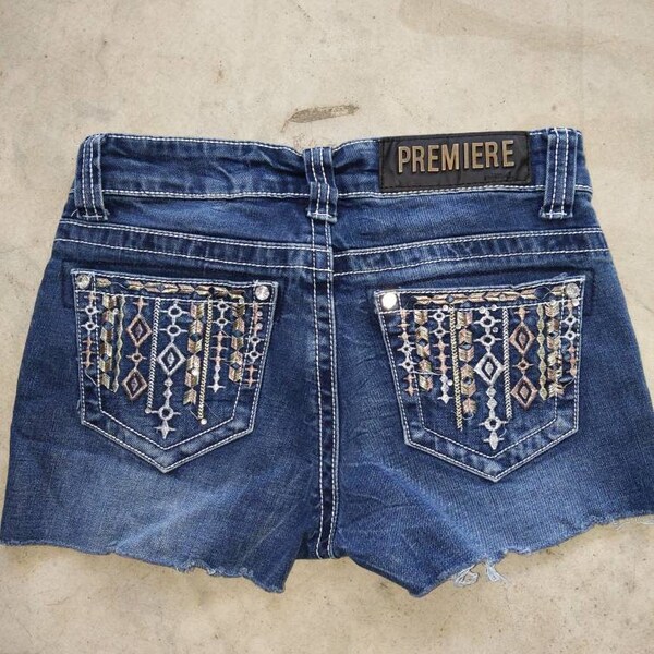Rhinestone Shorts Etsy
