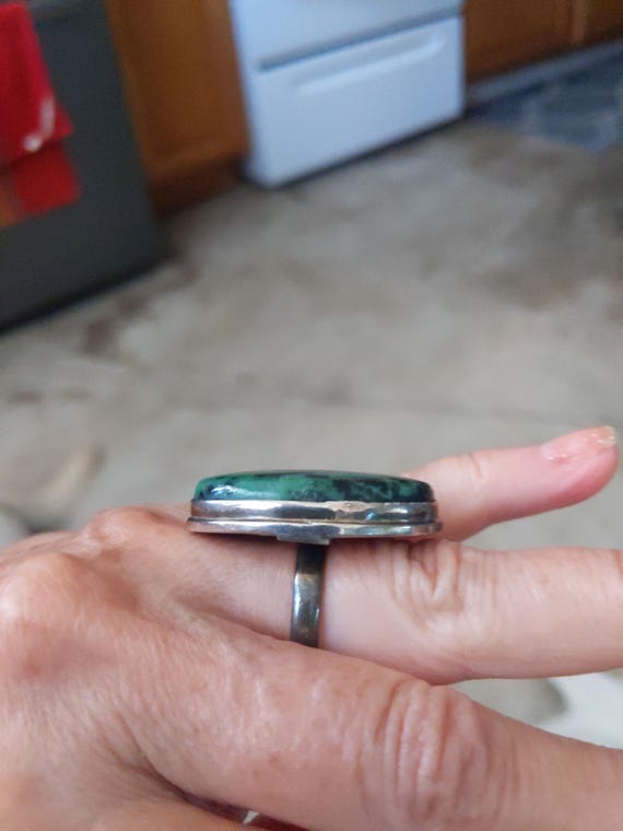 Ruby Zoisite Sterling Silver Southwestern Ring Bi… - image 2
