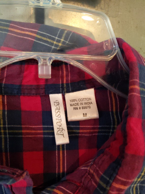 Lightweight Cotton Plaid Women's Lumberjack Shirt… - image 2