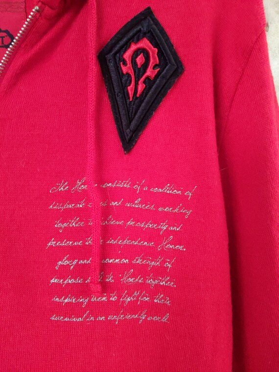 World of Warcraft RARE Hoodie Sweater Zip up Pockets