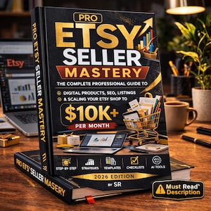 How To Sell On Etsy 2026, Open Successful Etsy Shop, Etsy Seller Guide for Beginners, Selling On Etsy, Complete Guide eBook, Digital Product