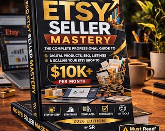 Etsy Seller Guide for Beginners | Step-by-Step Blueprint to Launch a Profitable Shop | Passive Income eBook