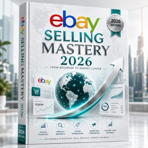 Cómo vender en eBay 2026, guía paso a paso, guía de ventas de eBay para principiantes, libro electrónico para vender en eBay, ganar dinero en eBay, vender en eBay