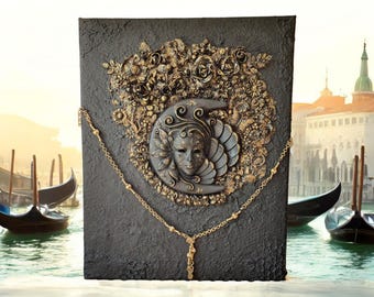 Venetian Moonchild – Venetian Mask Mixed Media Wall Art