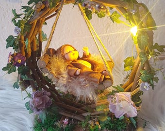 Dreamy Fairy Baby – Handmade Fairy Night Light for Kids Room