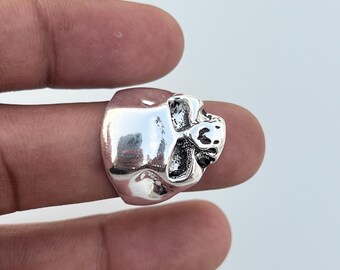 Bague Tête De Mort Argent 925 Homme - Style Motard Rock, Neuve Avec étiquettes