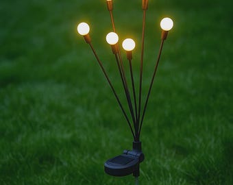 Luci solari da giardino a forma di narciso, impermeabili, per feste in