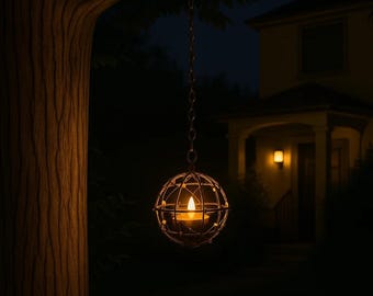 Outdoor Solar Hanging Lanterns – Waterproof LED Garden Lights, Decorative Yard Lights for Patio, Porch, Trees & Pathway