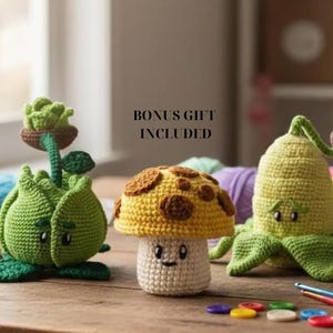 9 Plants vs Zombies Crochet Pattern | Garden Defender Amigurumi Set (PDF Pattern)
