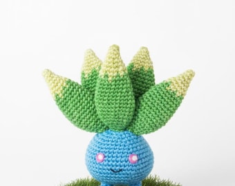 Oddish Pokemon Crochet Pattern, Amigurumi (PDF Pattern)
