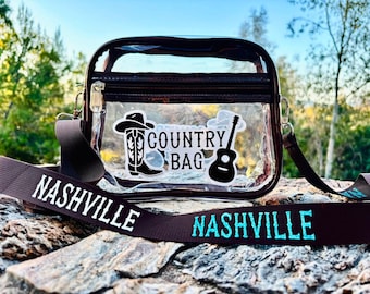 Clear Concert Stadium Bag - customized for your concert or sports team needs!