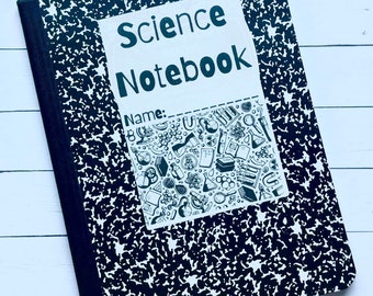 Classroom Notebook Thermal Labels: Science, Math, Writing (4x6")