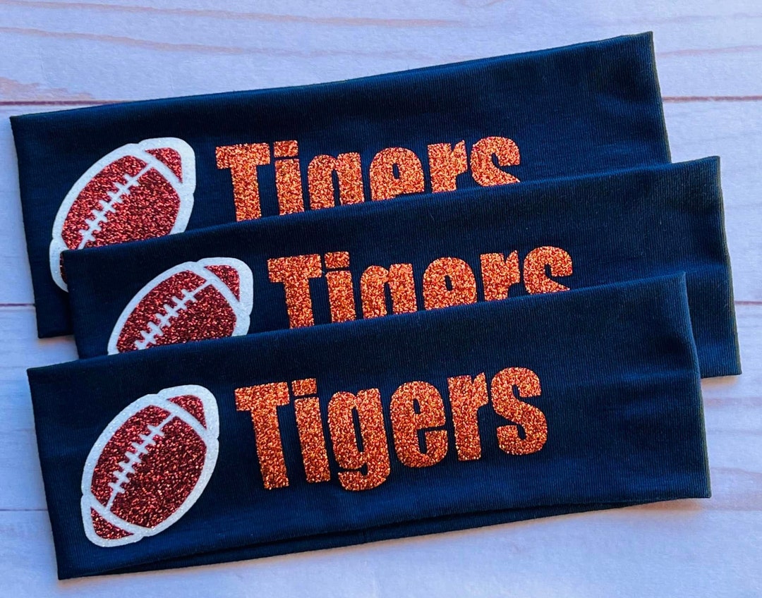 Custom Football Headbands in Glitter Football Games Etsy
