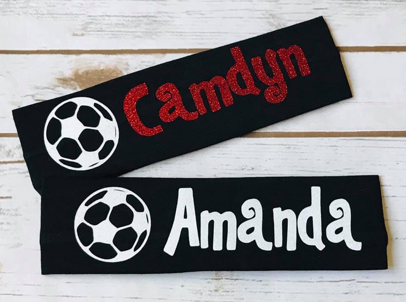 Custom Soccer Headbands in Glitter Team Sets Etsy