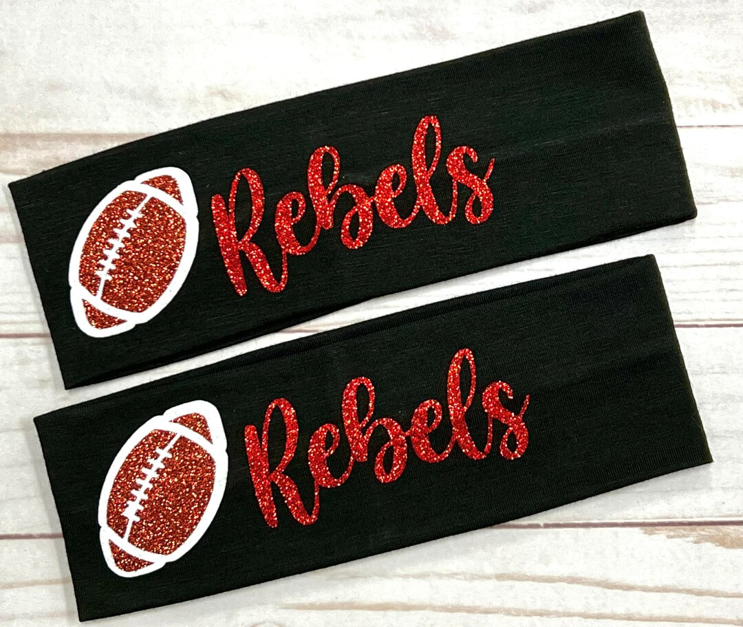 Custom Football Headbands in Glitter Football Games, Football