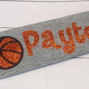 Custom Basketball Headbands in gorgeous glitter! Basketball team, basketball girl, basketball player headbands.