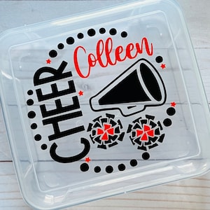 Cheer Bow Box - Great for keeping cheer bows perfect! Cheer comps, big sister/little sister gifts