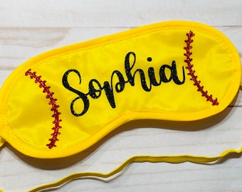Máscara de ojos de sóftbol para pijamadas, torneos, día de juego, regalo, cumpleaños